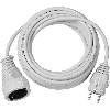 Alargador eléctrico IP20 H05VV-F 3G15 para uso en interiores 5 (Blanco)