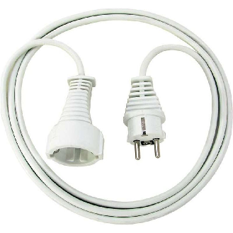 Alargador eléctrico IP20 H05VV-F 3G15 para uso en interiores 3 (Blanco)-Leer más