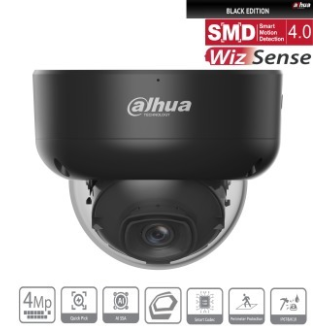 IP-Dome-Kamera 4MP WizSense IPC-HDBW3441RP-ZS-S2-Black-Beschreibung lesen