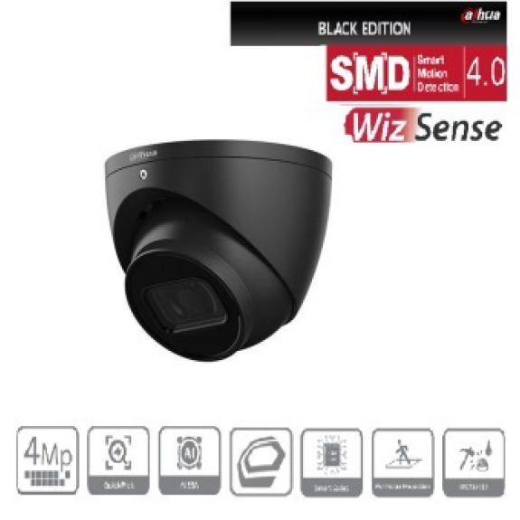 Dahua - IPC-HDW3441EMP-S-0280B-S2-Black - IP - Eyeball, - 4MP/WizSense/SMD/schwarz - 2,8 mm fix Objektiv - H.265/H.264/ Dahua - IPC-HDW3441EMP-S-0280B-S2-Black - IP - Eyeball, - 4MP/WizSense/SMD/schwarz - 2,8 mm fix Objektiv - H.265/H.264/-Beschreibung lesen
