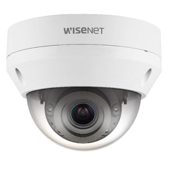 WiseNet QNV-6082R, IP Dome Kamera, 1/2.8", 1920x1080, 30fps, 3.2-10mm, Tag/Nacht, IR, WDR, Audio, Alarm I/O 1/1, H.265/-Lire la description
