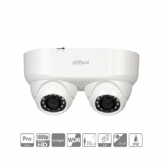 - HAC-HDW2241MP-E2-0280B - HDCVI - Eyeball, - 2x 2 MP/Starlight - 2x 2,8mm fix Objektive - Max. 25fps@1080P - HD/-Leggi tutto