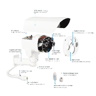 Ptz50cw, 5MP IP PTZ Mini-Bulletkamera, 10x zoom, wireless-Beschreibung lesen