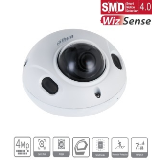 Dahua - IPC-HDBW3441FP-AS-0210B-S2 - IP - Dome, - 4MP/WizSense/SMD - 2,1 mm fix Objektiv - H.265/H.264/MJPEG(Sekundär S-Beschreibung lesen