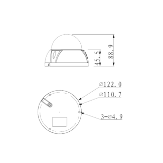 L-DA-2883 , 8MP Vario Dome Kamera 4K, 3,7-11mm MZ, IK10, IP67, 12VDC/24VAC-Beschreibung lesen