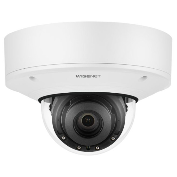 WiseNet PNV-A9081R, IP Dome Kamera, 1/1.8", 3864x2180, 30fps, 5.4-10mm, Tag/Nacht, IR, WDR, Audio, Alarm I/O 1/1, H.265-Beschreibung lesen