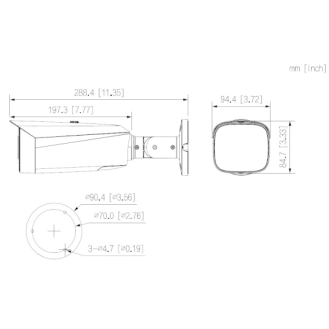 - IPC-HFW3849T1P-ZAS-PV - IP - Bullet, - 8MP/Full-Color/WizSense/TIOC 2.0 - 2,7-13,5 mm motor. Objektiv - H.265//-Beschreibung lesen