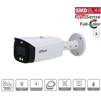 - IPC-HFW3849T1P-ZAS-PV - IP - Bullet, - 8MP/Full-Color/WizSense/TIOC 2.0 - 2,7-13,5 mm motor. Objektiv - H.265//-Beschreibung lesen