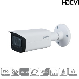 Dahua - HAC-HFW2501TUP-Z-A-DP-S2 - HDCVI - Bullet - AC/DC, - 5 MP/Starlight - 2,7~13,5mm motor. Objektiv - Max. 25fps@5-Beschreibung lesen