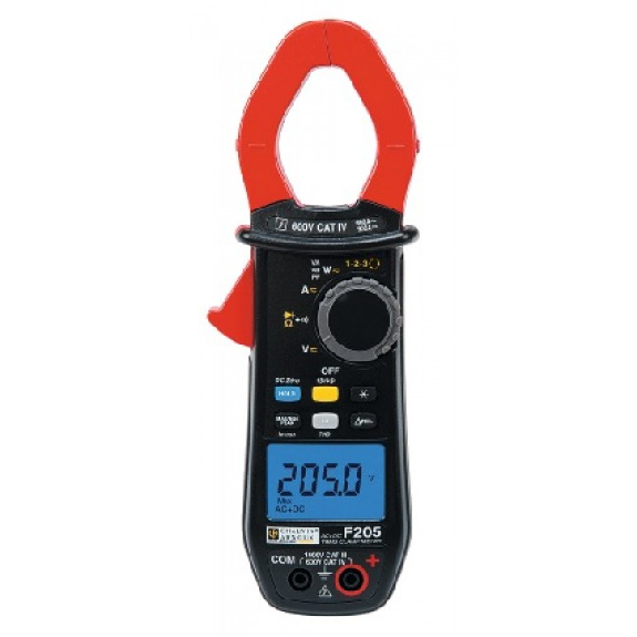 Pince-multimètre TRMS, 1kVAC / 1.4kVDC, 600AAC / 900ADC, W/THD, mâchoire 34mm-Lire la description