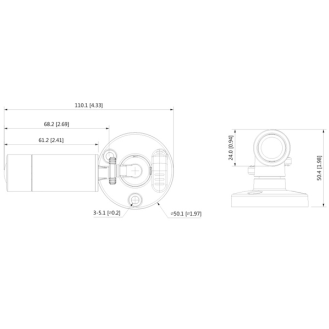 L-FA-2200 , 1/2,7 Zoll HD Minikamera, OSD 2,8mm (MINI), 1080p, IP67, 12VDC-Beschreibung lesen