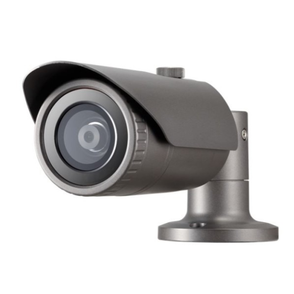 WiseNet QNO-6012R, IP Bullet Kamera, 1/2.8", 1920x1080, 30fps, 2.8mm, Tag/Nacht, IR, WDR, Audio, Alarm I/O 1/1, H.265/H-Leer más