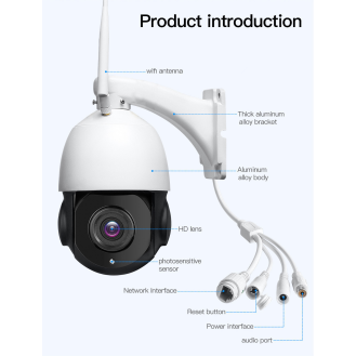 Ptz20wb, 2MP IP PTZ Domekamera, 4,5?, 20x zoom, WiFi-Beschreibung lesen