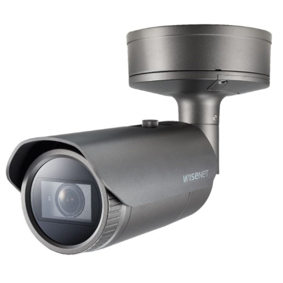 WiseNet PNO-A6081R, IP Bullet Kamera, 1/2", 1920x1080, 50fps, 4.38-9.33mm, Tag/Nacht, IR, WDR, Audio, Alarm I/O 1/1, H.-Beschreibung lesen