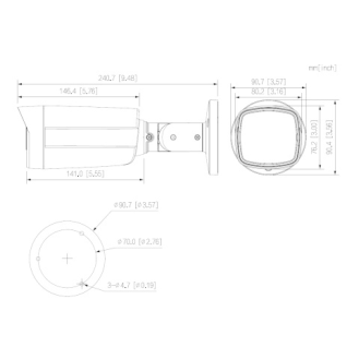 Dahua - HAC-ME1509THP-A-PV-0360B-S2 - HDCVI - Bullet, - 5MP/Duale Beleuchtung/Aktive Abschreckung - 3,6 mm fix Objektiv-Beschreibung lesen