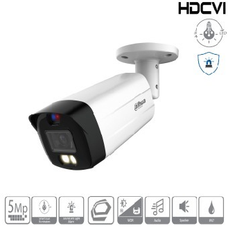 Dahua - HAC-ME1509THP-A-PV-0360B-S2 - HDCVI - Bullet, - 5MP/Duale Beleuchtung/Aktive Abschreckung - 3,6 mm fix Objektiv-Beschreibung lesen