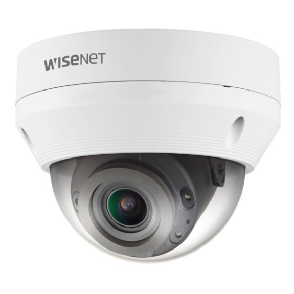 WiseNet QNV-7082R, IP Dome Kamera, 1/3", 2560x1440, 30fps, 3.2-10mm, Tag/Nacht, IR, WDR, Audio, Alarm I/O 1/1, H.265/H.-Leer más