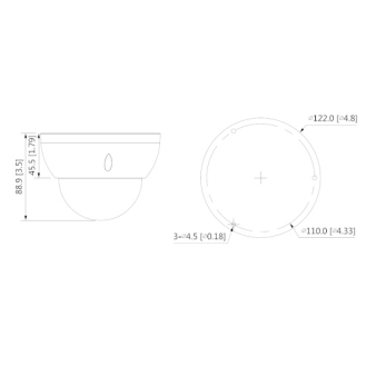 Dahua - HAC-HDBW1500RP-Z-2712-S2 - HDCVI - Dome, - 5MP - 2,7~12mm motor. Objektiv, manueller Fokus - DWDR/2DNR/BLC/HLC-Beschreibung lesen