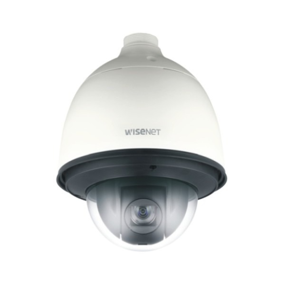 WiseNet HCP-6320HA, Analoge PTZ Kamera, 1/2.8", 30fps, 32x Zoom, Tag/Nacht, WDR, Alarm I/O 4/2, IP66/IK10, 24VAC-Beschreibung lesen