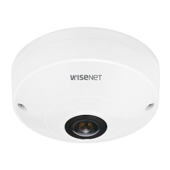 WiseNet QNF-8010, IP Hemispheric Kamera, 1/1.8", 2048x2048, 30fps, 1.14mm, elektr. Tag/Nacht, WDR, H.265/H.264/MJPEG, I-Beschreibung lesen