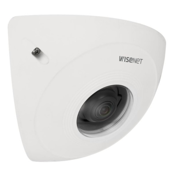 WiseNet TNV-8011C, IP Dome Kamera zur Eckmontage, 1/2.8", 2592x1944, 25fps, 2.3mm, Tag/Nacht, WDR, Audio, Alarm I/O 1/1-Beschreibung lesen
