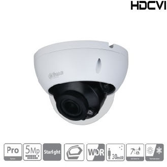 Dahua - HAC-HDBW2501RP-Z-DP-S2 - HDCVI - Dome - AC/DC, - 5 MP/Starlight - 2,7~13,5mm motor. Objektiv - Max. 25fps@5MP(1-Beschreibung lesen