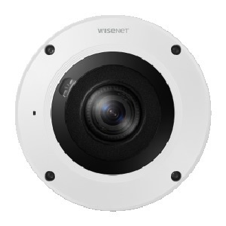 WiseNet XNF-9013RV, Wisenet X powered by Wisenet 7 network 4K IR indoor fisheye stainless steel vandal dome camera, 12M-Beschreibung lesen