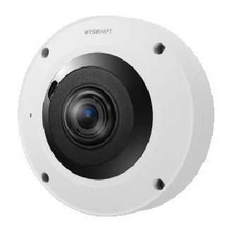 WiseNet XNF-9013RV, Wisenet X powered by Wisenet 7 network 4K IR indoor fisheye stainless steel vandal dome camera, 12M-Beschreibung lesen