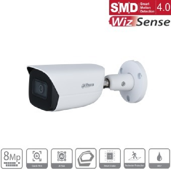 IP Bullet Kamera IPC-HFW3841EP-S-0280B-S2 8MP/WizSense/SMD 4.0 2,8 mm IP Bullet Kamera IPC-HFW3841EP-S-0280B-S2 8MP/WizSense/SMD 4.0 2,8 mm-Beschreibung lesen