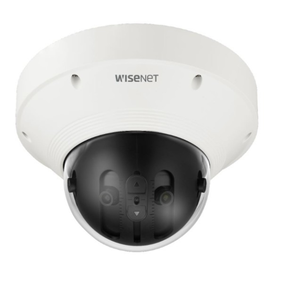 WiseNet PNM-9022V, IP Panorama Kamera, WiseNet P-Serie, 4x 1/2.8", 4608x1800, 25fps, 4x 2.8mm, Tag/Nacht, 355°, WDR, Au-Beschreibung lesen