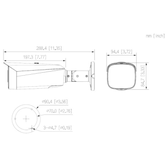 - IPC-HFW5449T1P-ZE-LED - IP - Bullet, - 4MP/Full-Color 2.0/WizMind - 2,7 ~ 12 mm motor. Objektiv - H.265/H.264+/-Beschreibung lesen