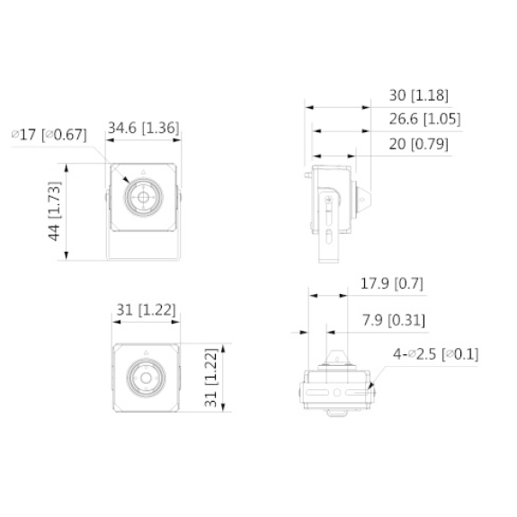 IP Lochkamera IPC-HUM4431SP-L4-0280B-S3 4MP 2,8mm-Beschreibung lesen