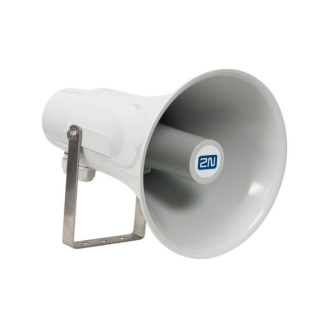 Netzwerk Horn Lautsprecher, aktiv, max 7W, Mono, SIP, grau, IP67, 24VDC, PoE-Beschreibung lesen