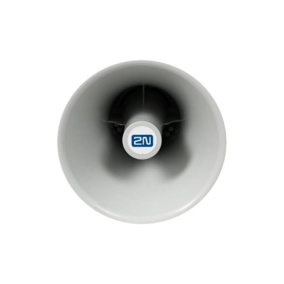 Netzwerk Horn Lautsprecher, aktiv, max 7W, Mono, SIP, grau, IP67, 24VDC, PoE-Beschreibung lesen
