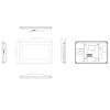 Monitor Hybrid VTH5422HW 7" TFT PoE
