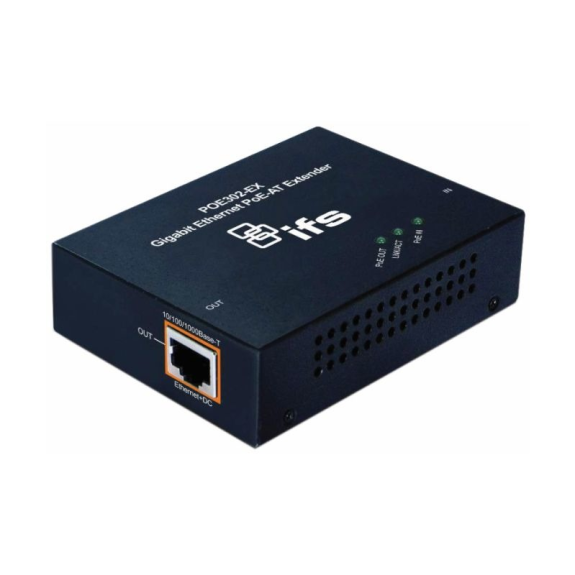 POE302-EX IFS, PoE Extender, 2x RJ45, IEEE802.3af auf IEEE802.3at, PoE, 26W-Beschreibung lesen
