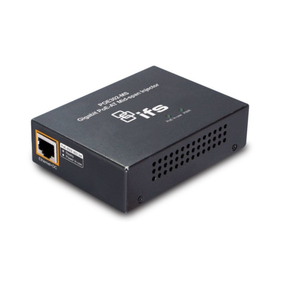 POE302-MS IFS, PoE Injektor, Gigabit, PoE+, RJ45, 56VDC, 30W, ohne Netzteil POE302-MS IFS, PoE Injektor, Gigabit, PoE+, RJ45, 56VDC, 30W, ohne Netzteil-Beschreibung lesen