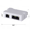 Dahua - PFT1300 - PoE Extender, - Passiver PoE und Daten mini Verteiler - Über kaskadierung bis zu drei IP Kameras über Dahua - PFT1300 - PoE Extender, - Passiver PoE und Daten mini Verteiler - Über kaskadierung bis zu drei IP Kameras über