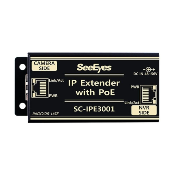 SC-IPE3001 SeeEyes, Ethernet, PoE Extender, UTP, 1 Port, Erweiterung um 100m, 250m max, PoE Injektor-Beschreibung lesen