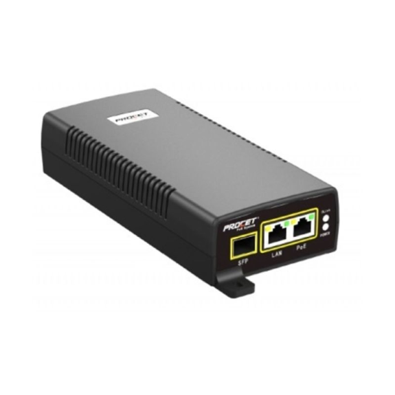 SPO-6011 Hanwha Vision, HPoE Injector, 60W / 1.1A, 2 x RJ45 Ports, 1 x SFP Port 10/100/1000BASE-T RJ45-Leer más