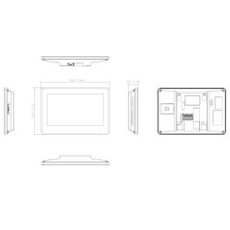 Monitor Hybrid VTH5422HB PoE 2-Draht 7" TFT-Beschreibung lesen