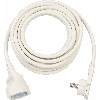 Alargador eléctrico IP20 H05VV-F 3G15 con clavija plana para interiores 5 (Blanco)
