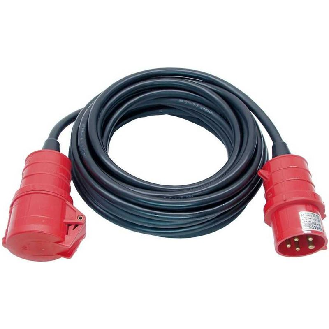 Alargador eléctrico IP44 H07RN-F 5G con enchufe CEE 400V/16A de 5 polos 10 m x 15 mm-Leer más