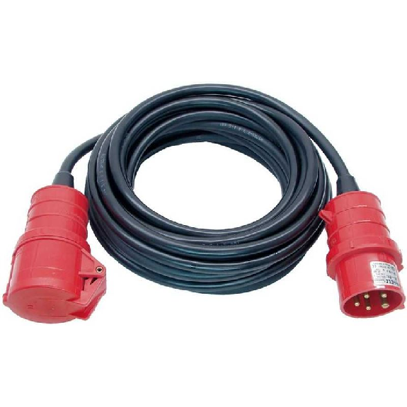 Alargador eléctrico IP44 H07RN-F 5G con enchufe CEE 400V/16A de 5 polos 10 m x 15 mm-Leer más