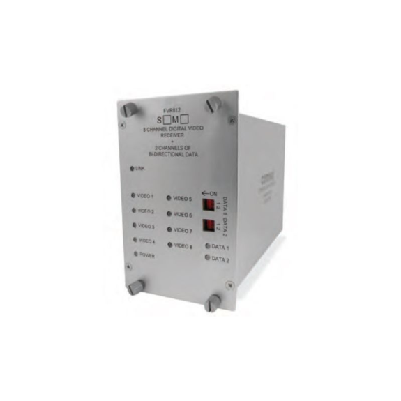 FVT812M1 ComNet, Digital Glasfaser Sender, 8xVideo, 2xDaten Duplex, 1x Kontakt Duplex, 1 Faser, MM-Leer más