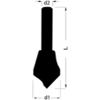 102306E - Avellanador-desbarbador HSS-Co 5 Cobalto (ø de 25 a 30mm)-Leer más