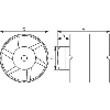 Extracteur IN LINE  - Ø: 125 | A: 118 | Débit: 135 m³/h | Surf: 7 à 12m²