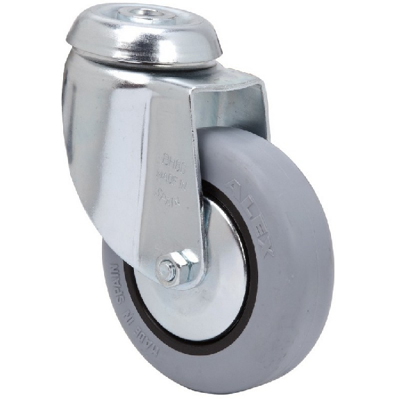 Rueda ALEX Giratoria 1-0179 - 20BH80CP-PGI Goma N.Gris-Leer más