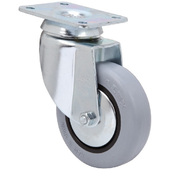 Rueda ALEX Giratoria 1-0180 - 10BH80CP-PGI Goma N.Gris-Leer más