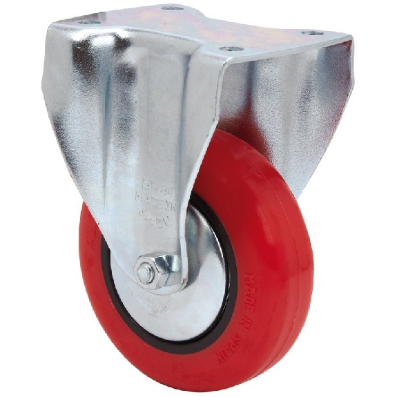 Roue fixe 2-2473-17BH80-PPI Polyuréthane rouge-Beschreibung lesen